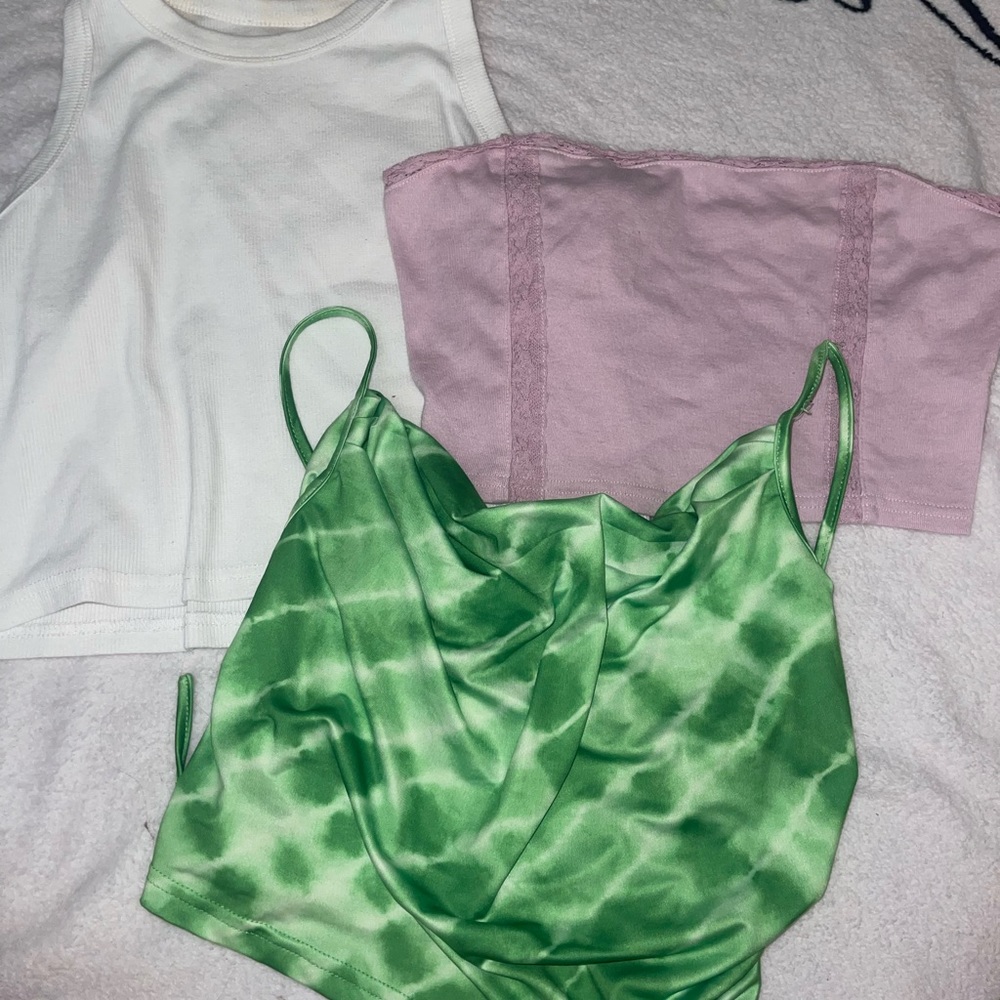 3pc crop top bundle 💭